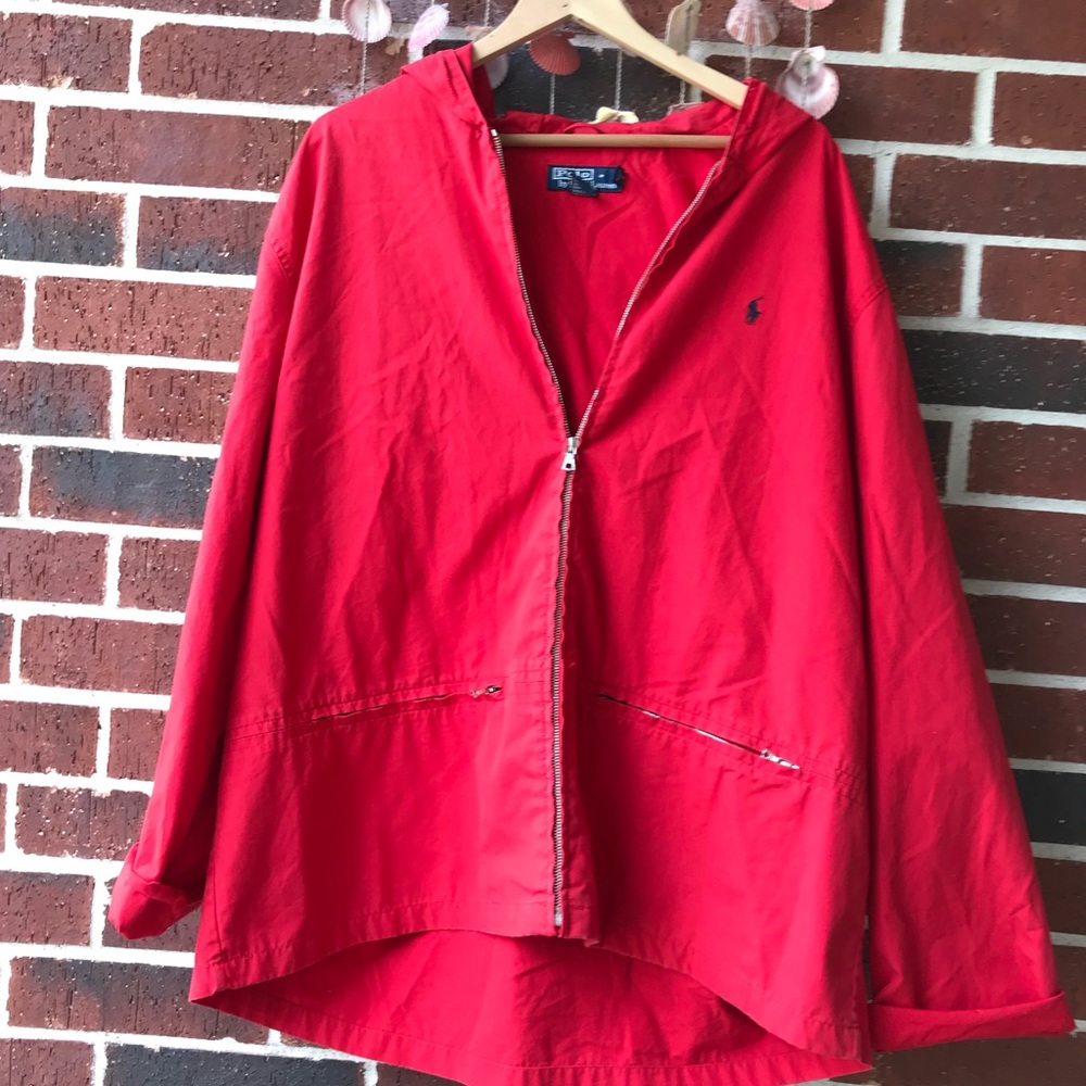 ❄️ POLO RALPH LAUREN red ski jacket! Size XL